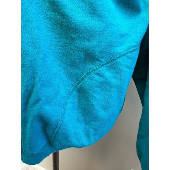 Hanna Andersson Women's Blue Hooded Zip Jacket Sweatshirt Size Small - Picture 3 of 14